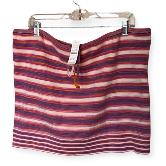 J. Crew Space-dyed Sweater Tube Top in Pink Stripes Size XXL New with Tags - Picture 1 of 10